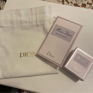 Miss Dior Travel Size With Sample and Gift Bag